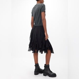 SCHUTZ Sarah Black Leather Combat Boots - Missing Straps Sz 6 BNWB